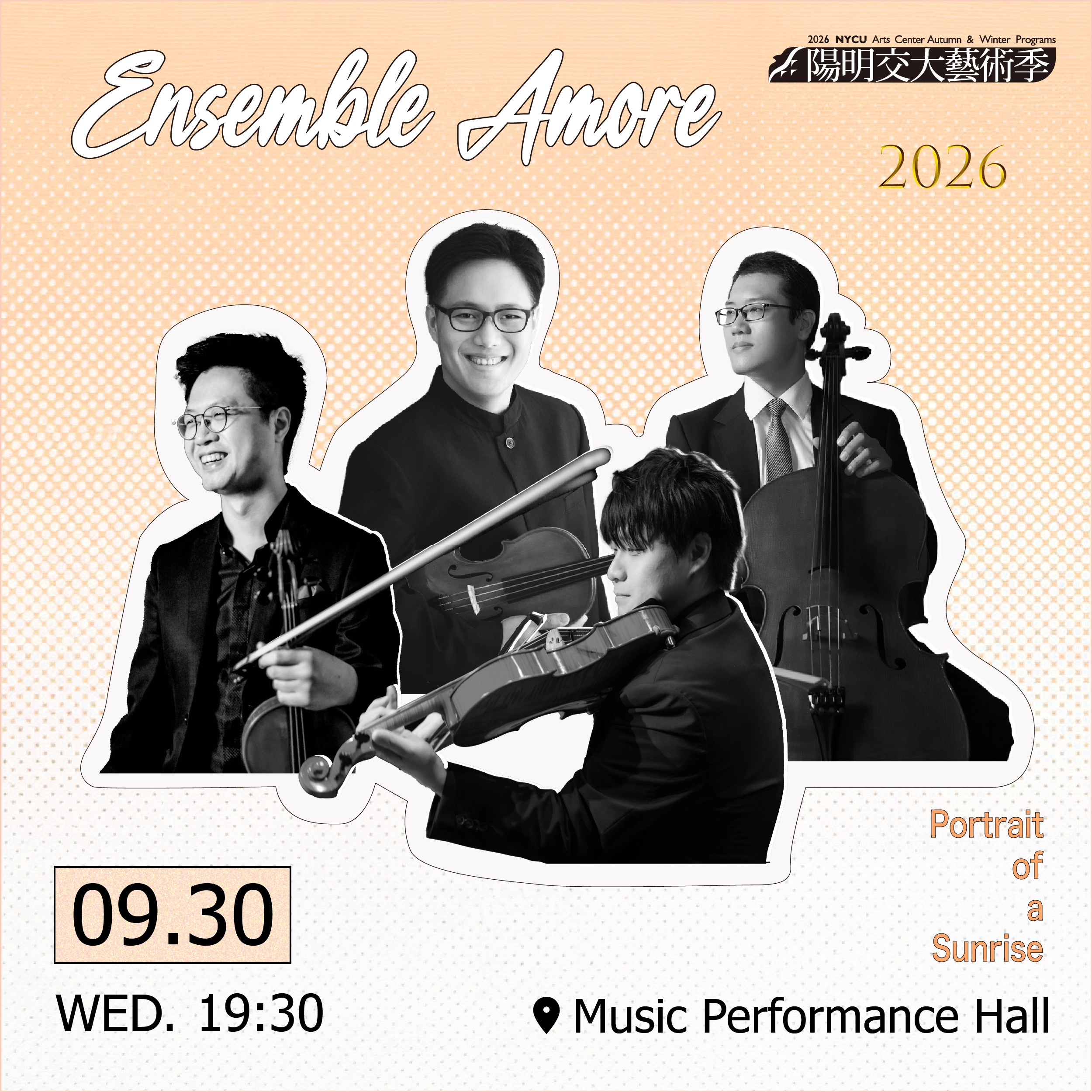 Performing Arts 2026_Ensemble Amore: Portrait of a Sunrise 